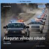 Camioneta Ford blanca de doble rodado asegurada por la FGE en una brecha de Tehuantepec, Coalcomán, vehículo con reporte de