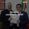 Héctor Hugo Benítez Gaitán, nuevo coordinador de relaciones públicas del Gobierno de Michoacán, en un acto institucional en