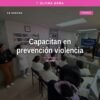 Capacitación sobre prevención violencia de género en instalaciones del ISSSTE de Zacapu, con personal médico y de trabajo