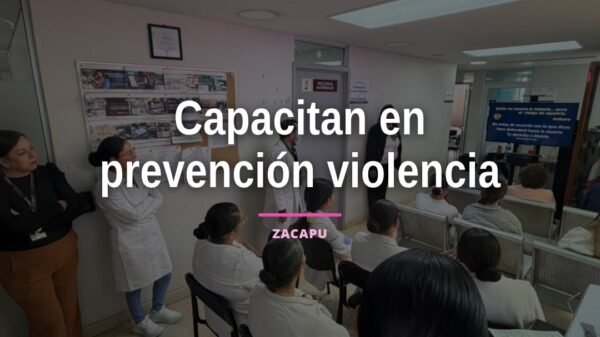 Capacitación sobre prevención violencia de género en instalaciones del ISSSTE de Zacapu, con personal médico y de trabajo