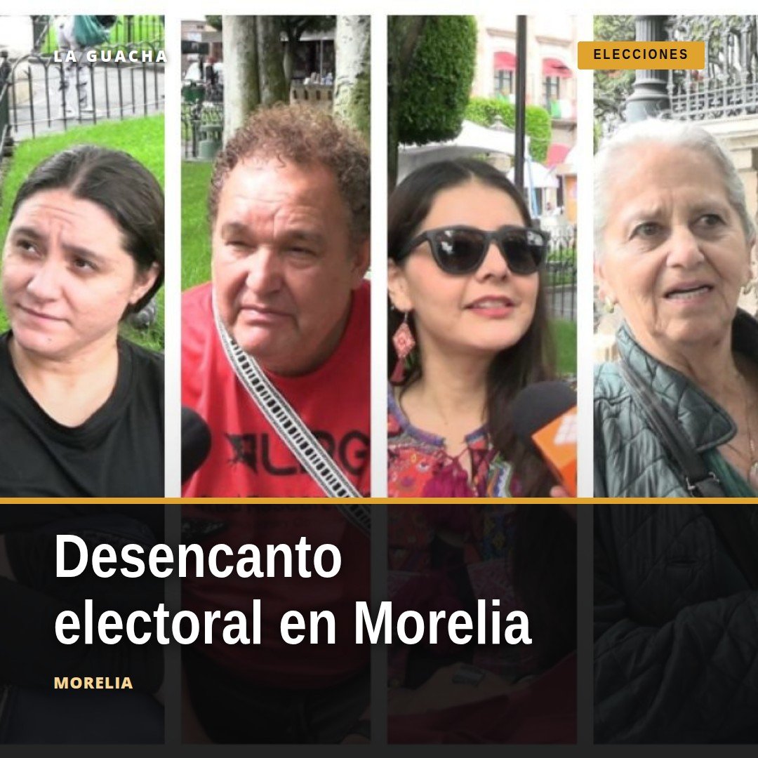 Grupo diverso de ciudadanos en calles de Morelia expresando desencanto ciudadano electoral durante consulta de opinión