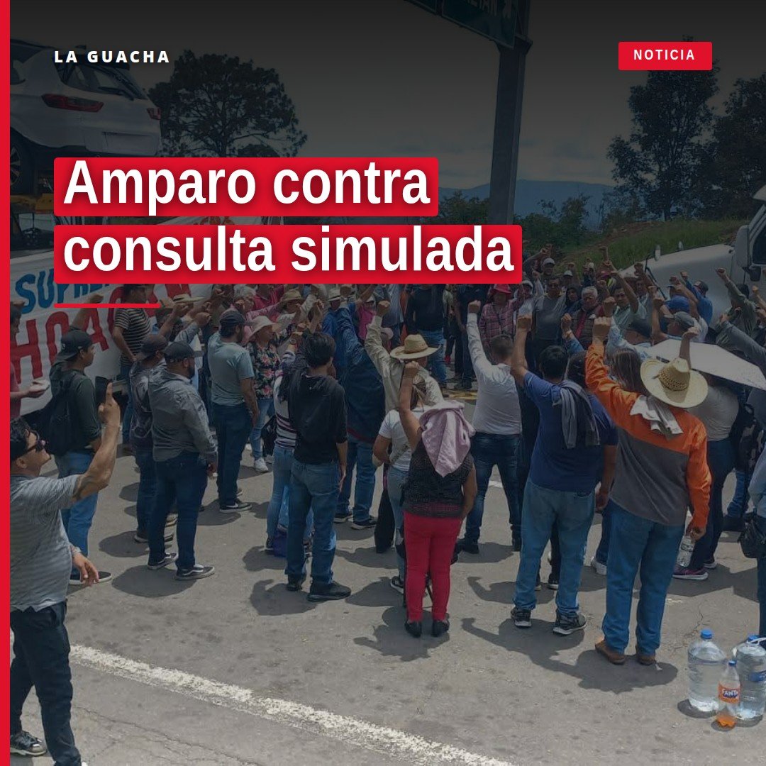 Grupo de autoridades tradicionales michoacanas firmando documento de amparo contra consulta simulada del INPI