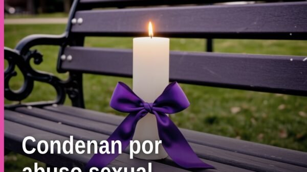 Ilustración simbólica de balanza de justicia y silueta de niña junto a edificio de fiscalía en Puruándiro, abuso sexual niña