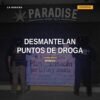 Imagen ilustrativa de operativo policial en Morelia durante desmantelamiento de puntos de venta de droga morelia
