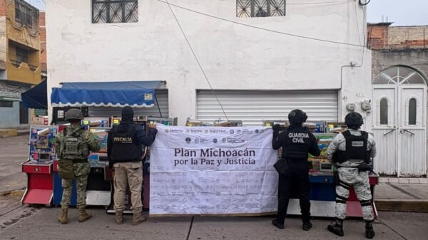 Imagen ilustrativa de 97 máquinas tragamonedas decomisadas en operativo contra financiamiento criminal la piedad