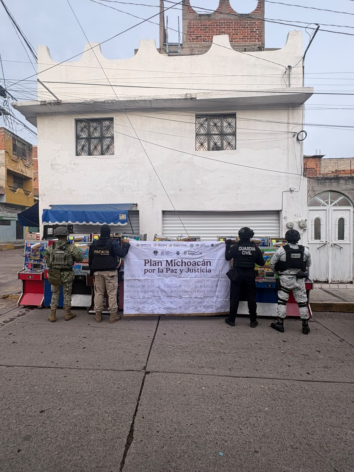 Imagen ilustrativa de 97 máquinas tragamonedas decomisadas en operativo contra financiamiento criminal la piedad