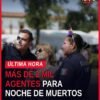 despliegue de agentes en formación frente al lago de Pátzcuaro durante la Semana de Noche de Muertos