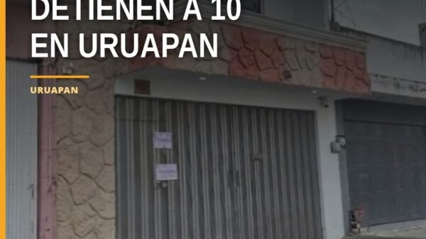 detienen a 10 personas: operativo federal en fraccionamiento Sol Naciente, Uruapan, con presencia de fuerzas de seguridad y