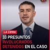 Foto institucional de Omar García Harfuch hablando sobre el asesinato de carlos manzo y los 33 detenidos