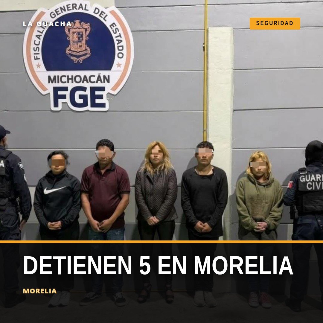 Agentes de la Guardia Civil realizando operativo en la colonia Niños Héroes de Morelia durante el golpe al narcomenudeo en