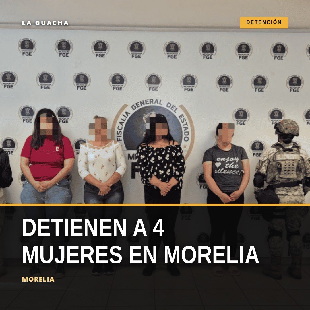 Ilustración simbólica de una calle urbana en Morelia con siluetas de personas y una patrulla policial, representando el