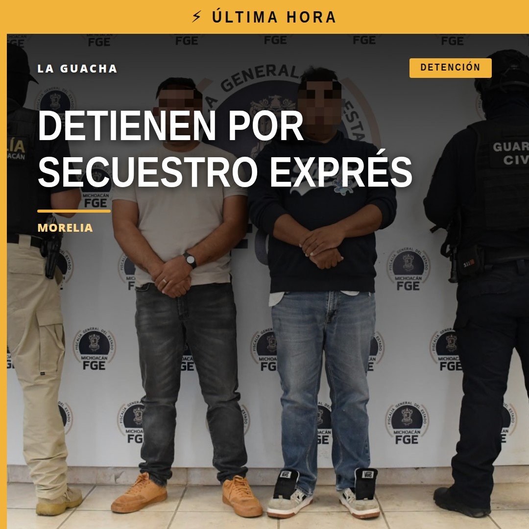 Ilustración simbólica de una camioneta detenida en una calle de Morelia, con siluetas de personas y elementos policiales