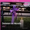 Ilustración simbólica de justicia con balanza y silueta de Morelia al fondo, representando violación equiparada morelia