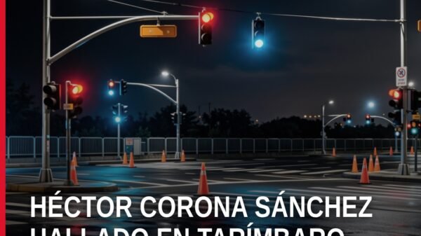Ilustración simbólica de un lugar urbano en Tarímbaro con señalización de ubicación y silueta humana; representa la búsqueda