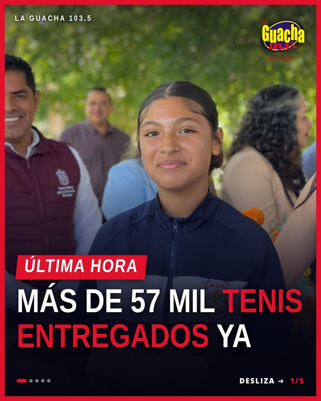 Entregan tenis secundaria: estudiantes de secundaria reciben pares de calzado en escuelas de Michoacán