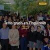 Entrega de tenis gratis para estudiantes en la Secundaria Federal 'Francisco J. Múgica' de Tingüindín, Michoacán, el 9 de