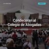 Ceremonia en Apatzingán donde autoridades entregan la condecoración Constitución de 1814 al Colegio de Abogadas de Michoacán