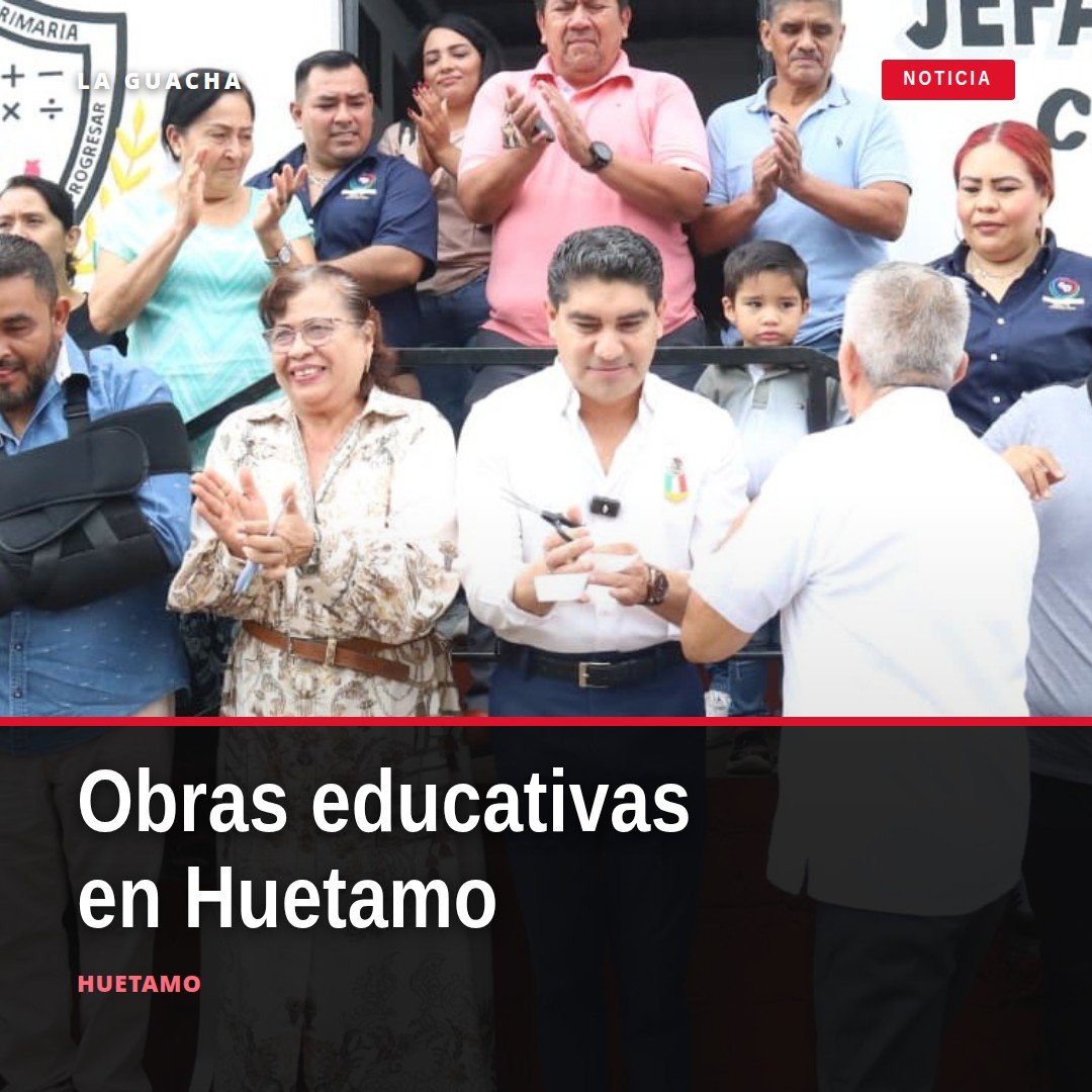 apoyo al sector educativo: autoridades de Huetamo entregan obras de infraestructura en una escuela local con presencia de