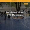 Estudiantes de Preparatoria Anáhuac observan demostración práctica de ciencias forenses michoacán con personal de la FGE en
