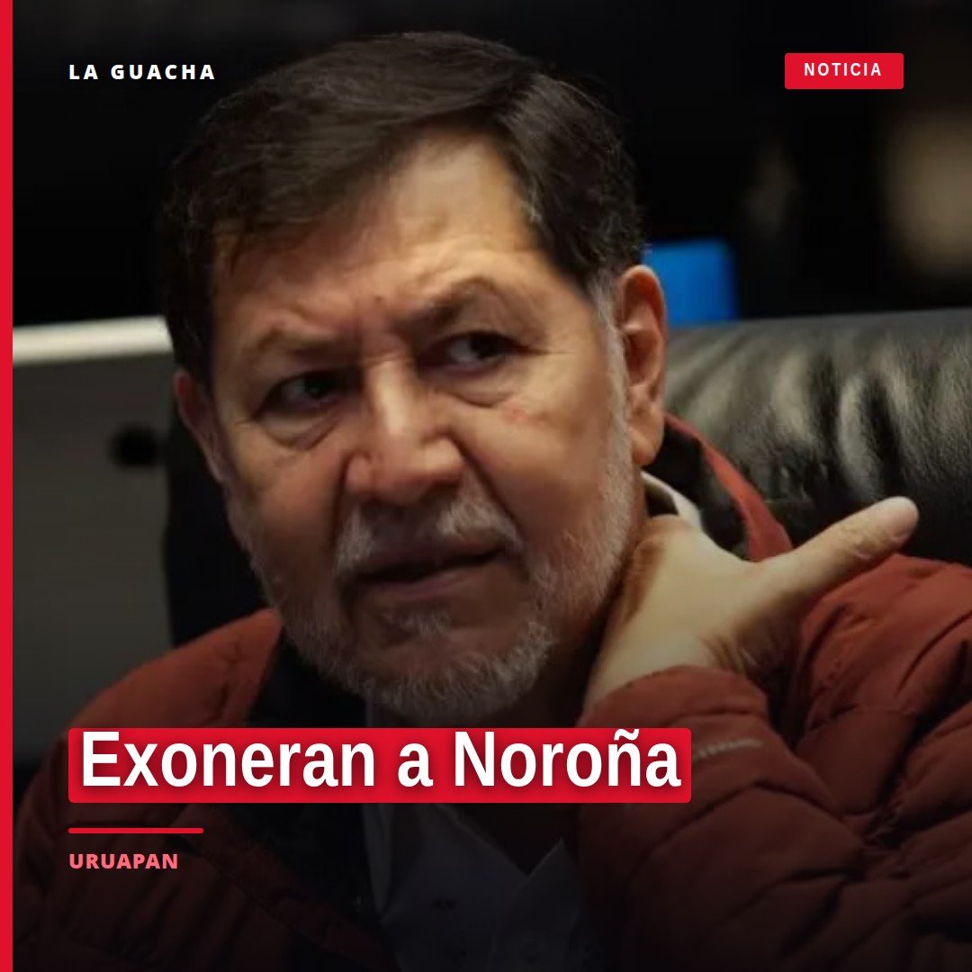 Ilustración simbólica de balanza y escudo con nombre 'Noroña' y logo del Tribunal Electoral de Michoacán, representando la