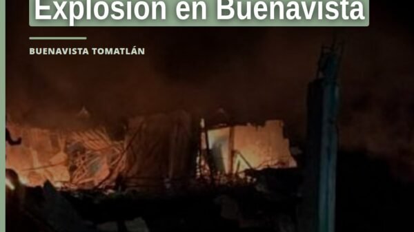 Vivienda calcinada tras explosión en buenavista, municipio de Buenavista Tomatlán, Michoacán