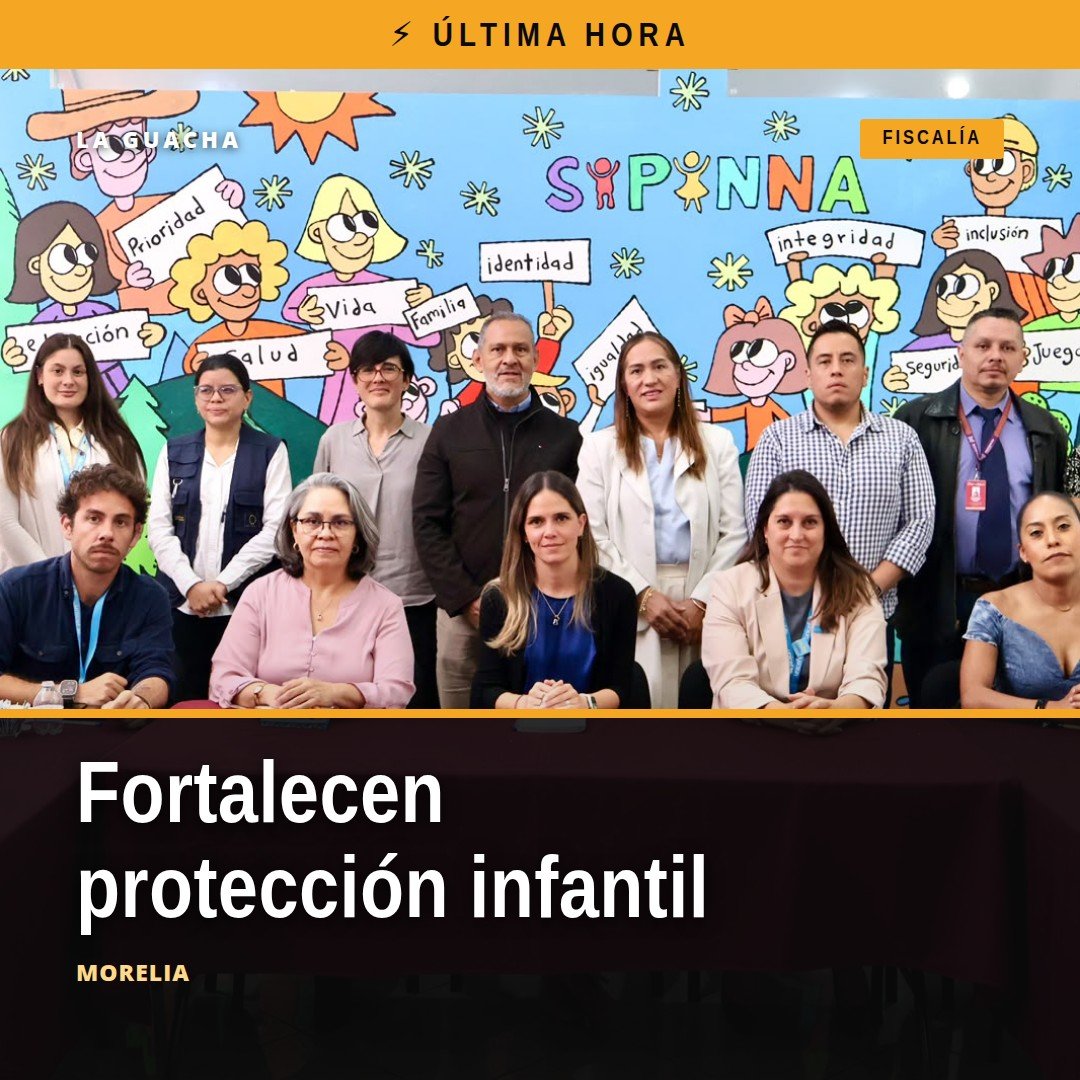 Grupo de funcionarios estatales y representantes de UNICEF y ECHO reunidos en una sala de reuniones en Morelia, Michoacán