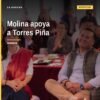 Gaby Molina y Carlos Torres Piña juntos en un acto público en Morelia, Michoacán, durante el llamado a cerrar filas con