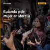 Gladyz Butanda hablando en el evento Morelia en Boca de Todos, pidiendo gladyz butanda morelia