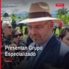 Gobernador Alfredo Ramírez Bedolla junto a elementos de la Guardia Civil durante la presentación del grupo de operaciones