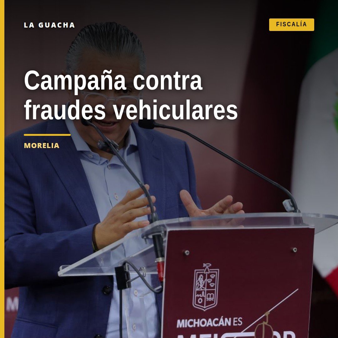 Imagen institucional del Gobierno de Michoacán con logo de Satmich y lema 'Satmich por la legalidad', enfocada en prevención