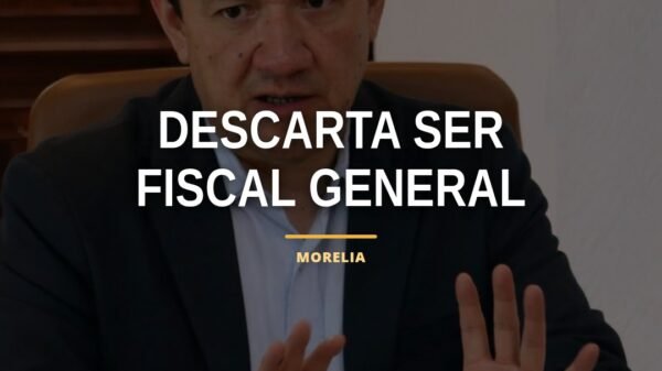 Retrato formal de Hugo Gama Coria, presidente del Poder Judicial de Michoacán, con fondo institucional, relacionado con