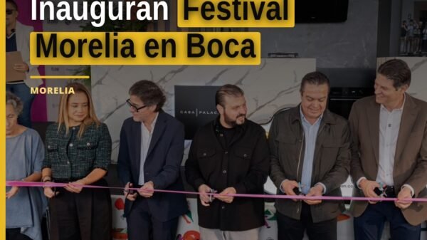 Raúl Zepeda Villaseñor inaugura el festival morelia en boca edición 16 en Morelia, Michoacán, con presencia de participantes