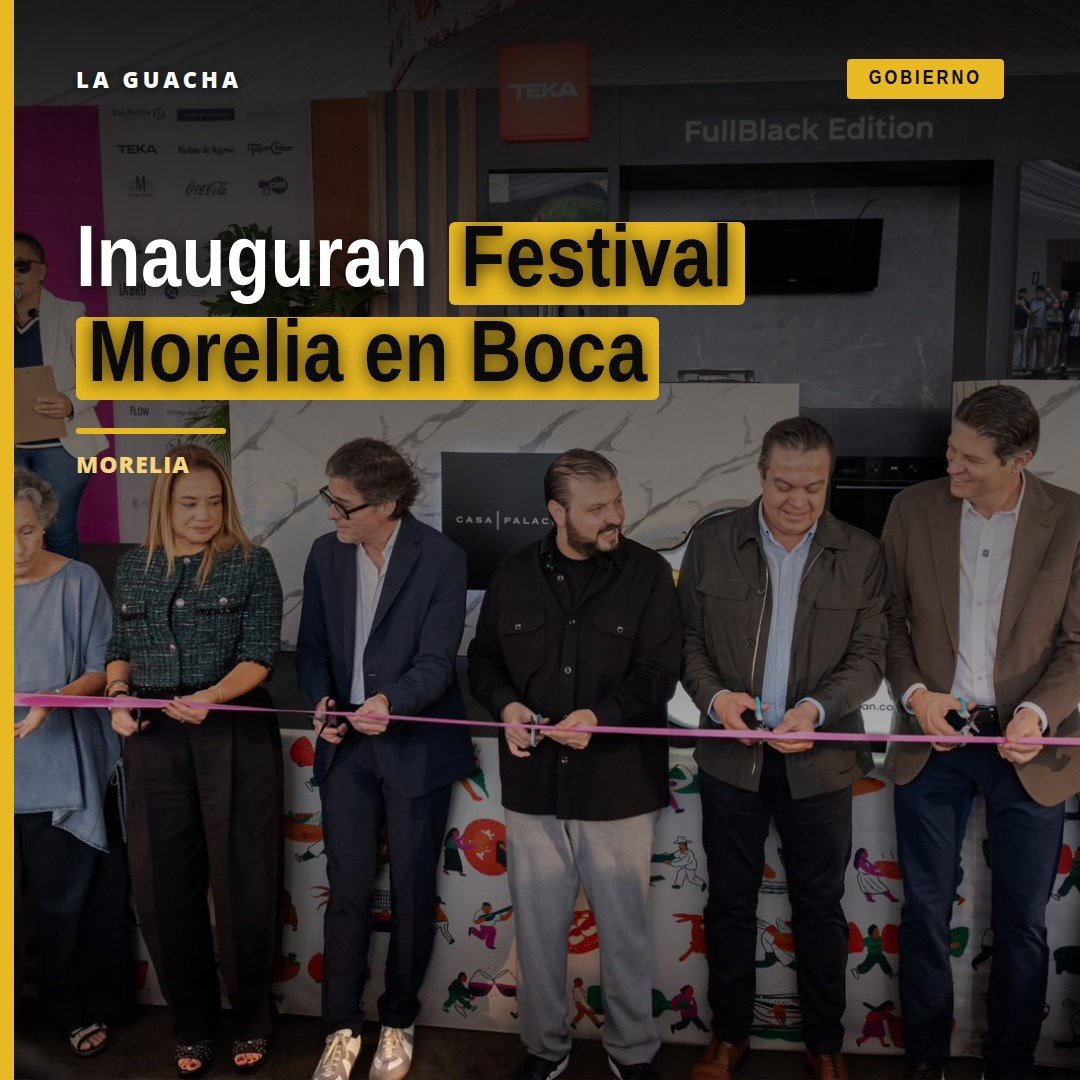 Raúl Zepeda Villaseñor inaugura el festival morelia en boca edición 16 en Morelia, Michoacán, con presencia de participantes