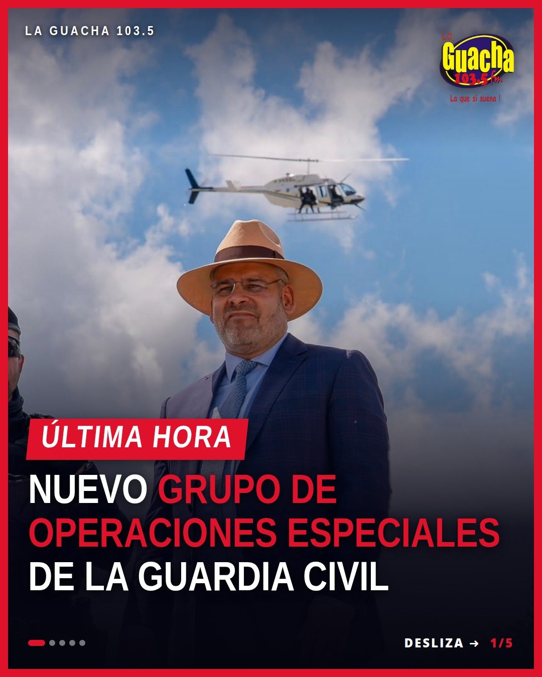 grupo de operaciones especiales: elementos de la Guardia Civil en formación táctica con equipo blindado y armamento en