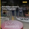 rehabilitación carretera tzirio tingüindín: el gobernador Bedolla junto a autoridades locales en la inauguración de la vía