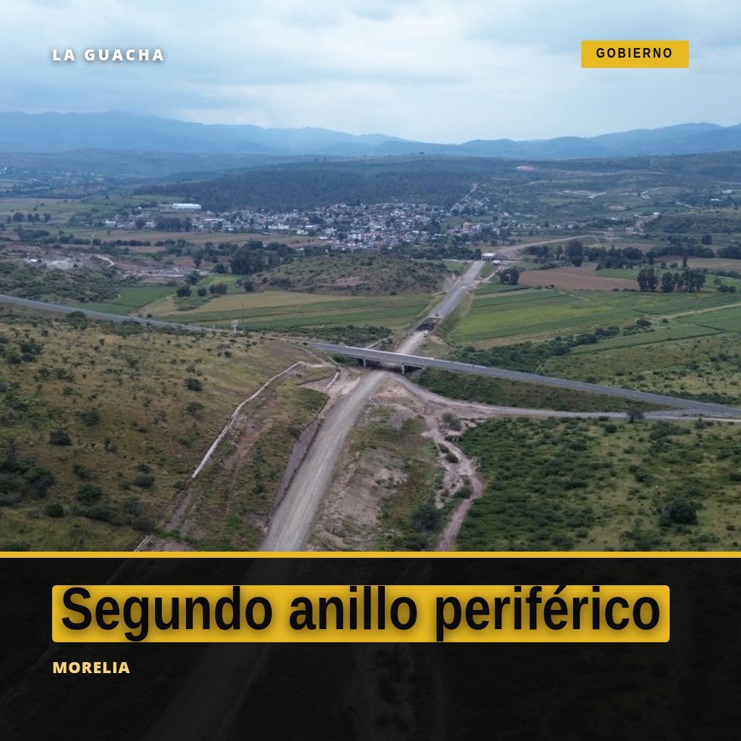 Mapa conceptual del segundo anillo periférico rodeando Morelia y conectando Tarímbaro y Charo