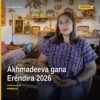 Ioulia Akhmadeeva, artista visual, recibiendo el Premio Eréndira 2026 en Morelia, Michoacán