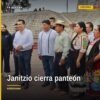 Vista panorámica del panteón de Janitzio desde el nuevo andador, con el lago de Pátzcuaro al fondo, durante la Noche de