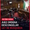 Ilustración simbólica de una balanza de justicia y un mapa de Michoacán, con texto 'ley de búsqueda michoacán'