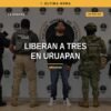 Imagen ilustrativa de operativo policial en Uruapan durante rescate tras secuestro en uruapan