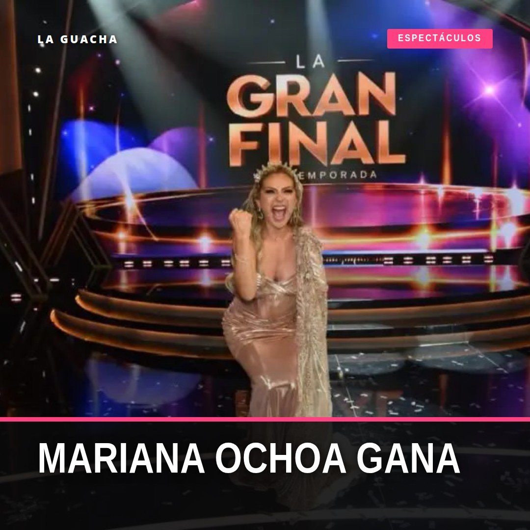 Mariana Ochoa ganadora de 'La casa de los famosos México', sonriente y emocionada en la final del reality