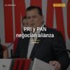 alianza pri pan morelia: Memo Valencia hablando ante micrófonos en Morelia, Mich.