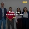 Modernización planetario morelia: telescopios italianos instalados en el Planetario de Morelia, con personal técnico y