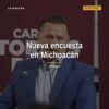 Carlos Torres Piña hablando en una conferencia en Morelia, Michoacán, sobre la nueva encuesta michoacán