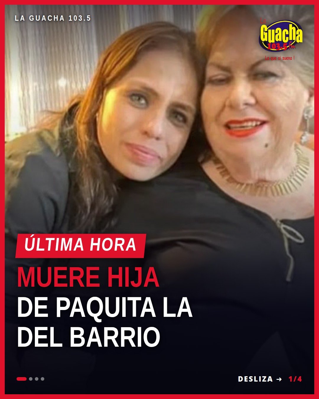 Foto de archivo de Martha Elena Martínez Viveros, hija adoptiva de Paquita la del Barrio, muere martha elena martínez