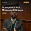 Retrato formal del diputado local del PRD Octavio Ocampo Córdova, relacionado con la candidatura zitácuaro 2027