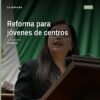 Diputada Teresita Herrera Maldonado hablando frente al Congreso del Estado de Michoacán sobre acompañamiento jóvenes centros
