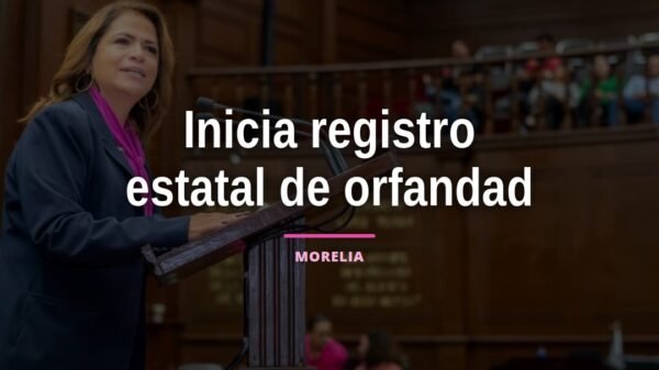 Diputada Fabiola Alanís presentando iniciativa sobre registro estatal orfandad en el Congreso del Estado de Michoacán