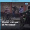 Mapa meteorológico mostrando zonas de lluvias intensas michoacán con alerta de inundaciones y tormentas