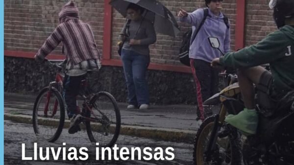 Mapa meteorológico mostrando zonas de lluvias intensas michoacán con alerta de inundaciones y tormentas